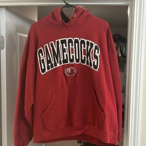 South Carolina Gamecocks hoodie sweatshirt. XL, garnet, old varsity brand.